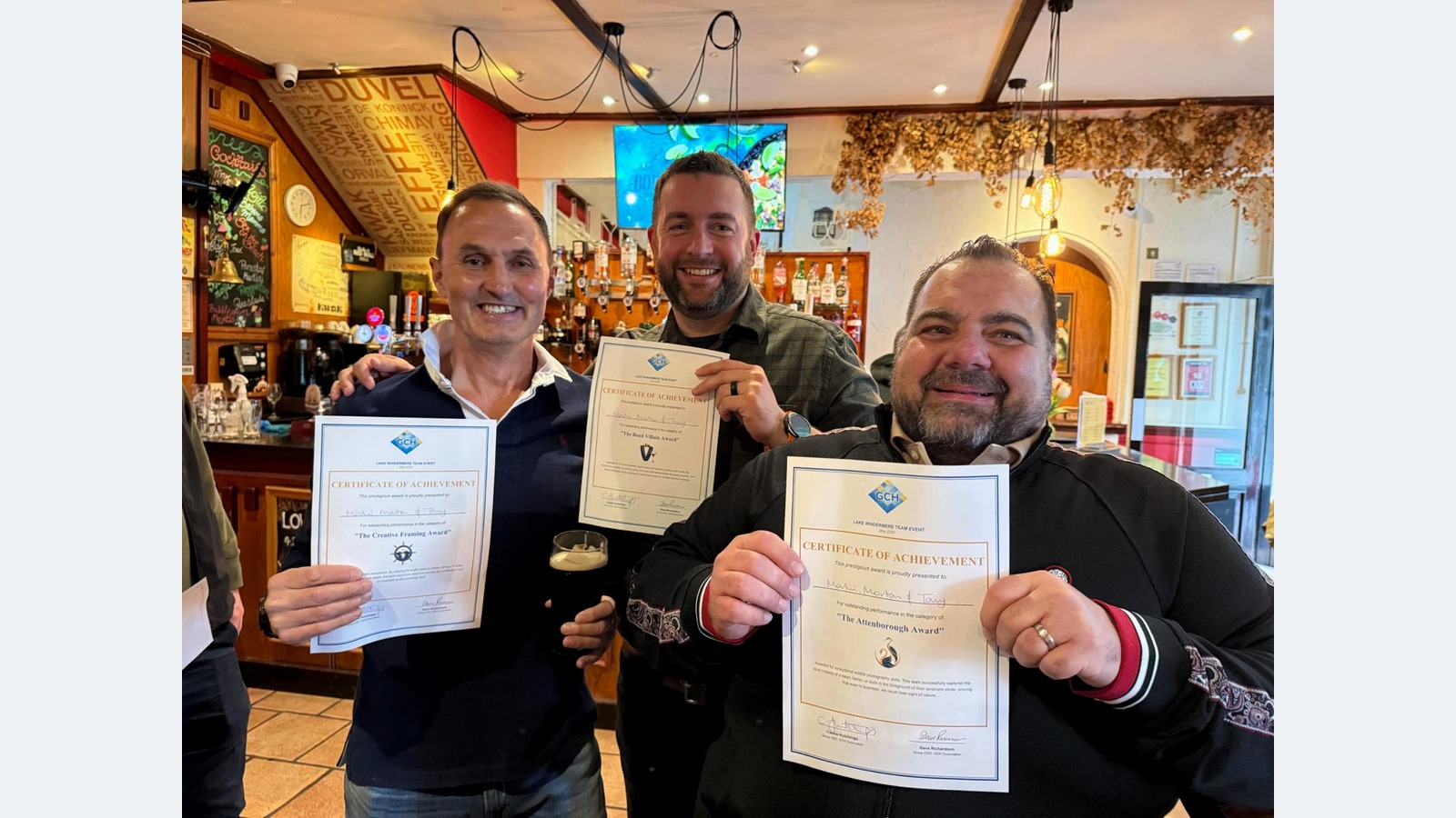 Award presentations at the 2026 GCH Lake District offsite