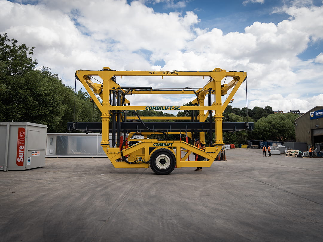 Modular unit movements at Thurston Group's Wakefield site